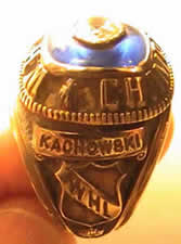 gold hockey ring