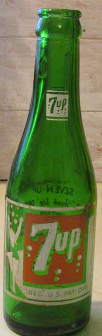 seven up pop bottle