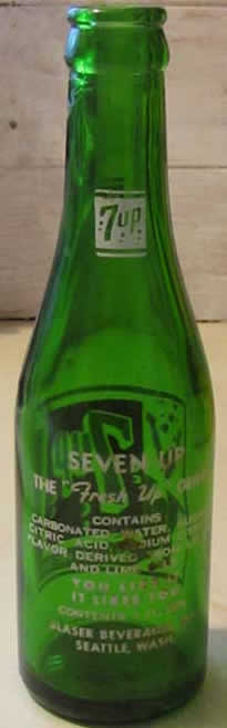 seven up pop bottle